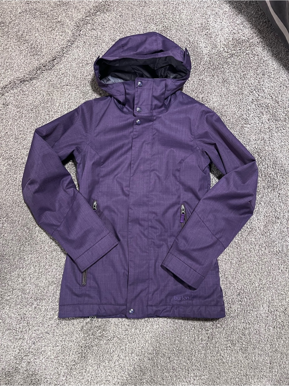 Burton Plum Purple Hooded Shell Jacket